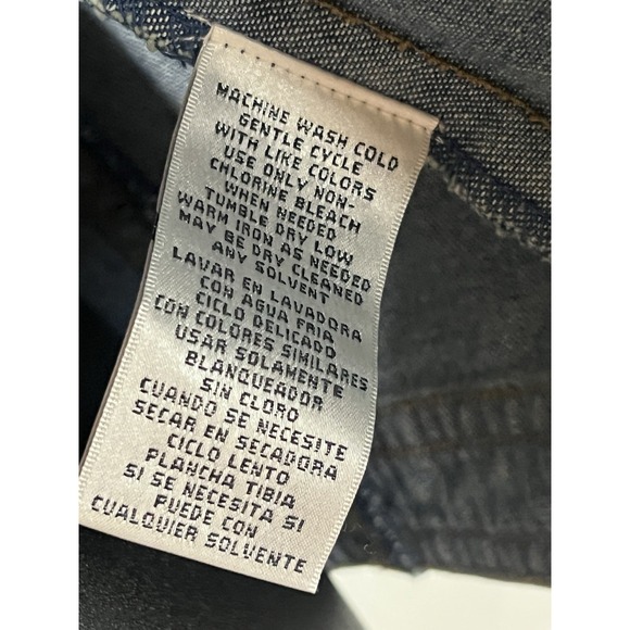 As Is-vintage Units Denim And Paisley Color block Jean Jacket 80s 90s - Picture 11 of 13